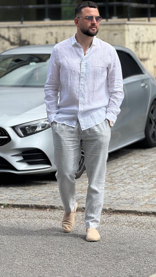 Camisa 100% Linho Armani Exchange