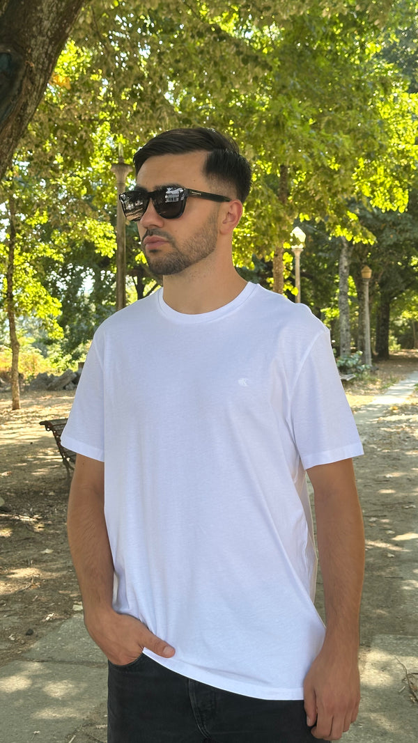 T-shirt Calvin Klein Branca Homem