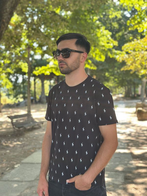 T-Shirt Polo Ralph Lauren Preta Homem