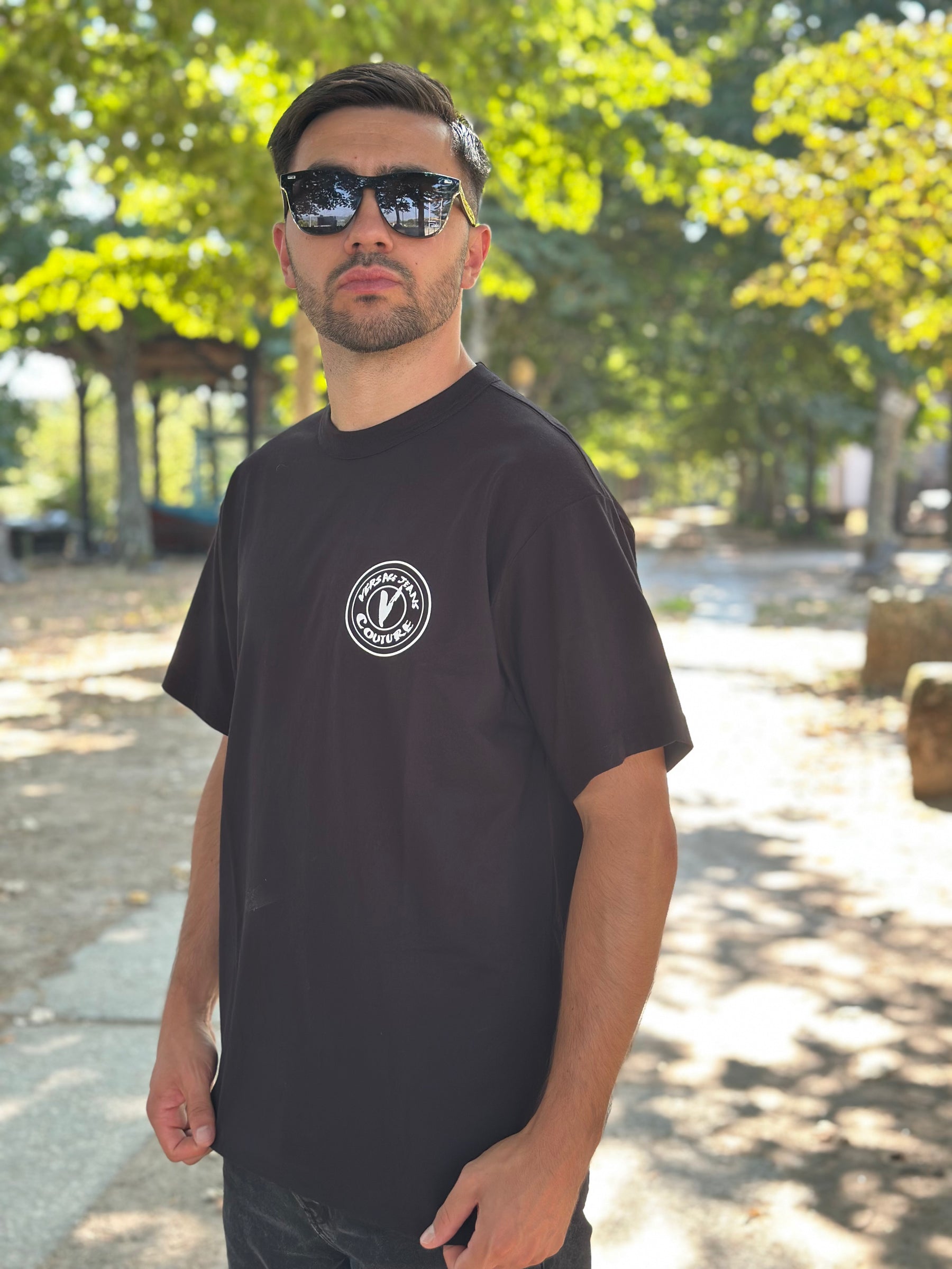 T-shirt Versace Couture Preta Homem