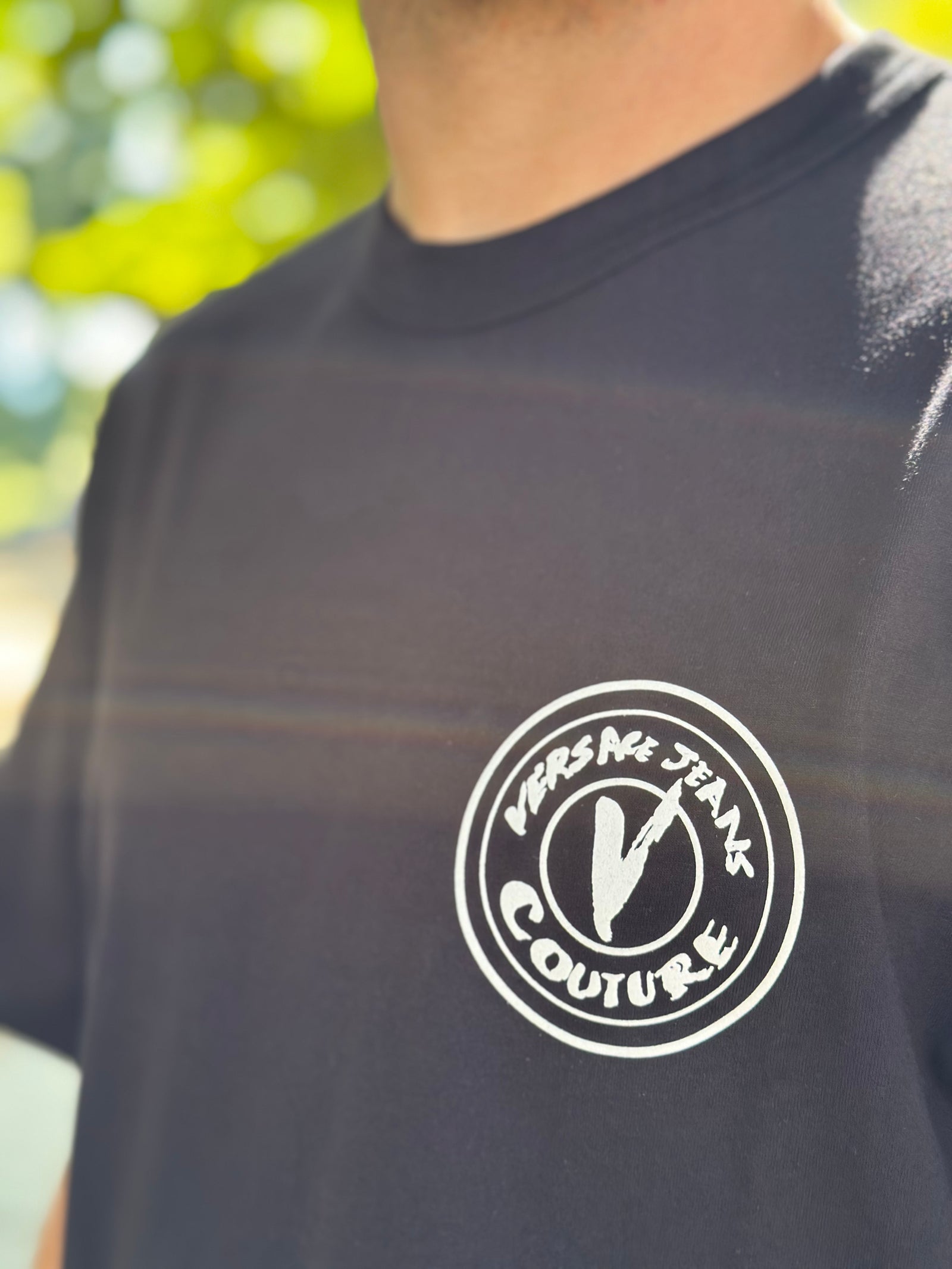 T-shirt Versace Couture Preta Homem