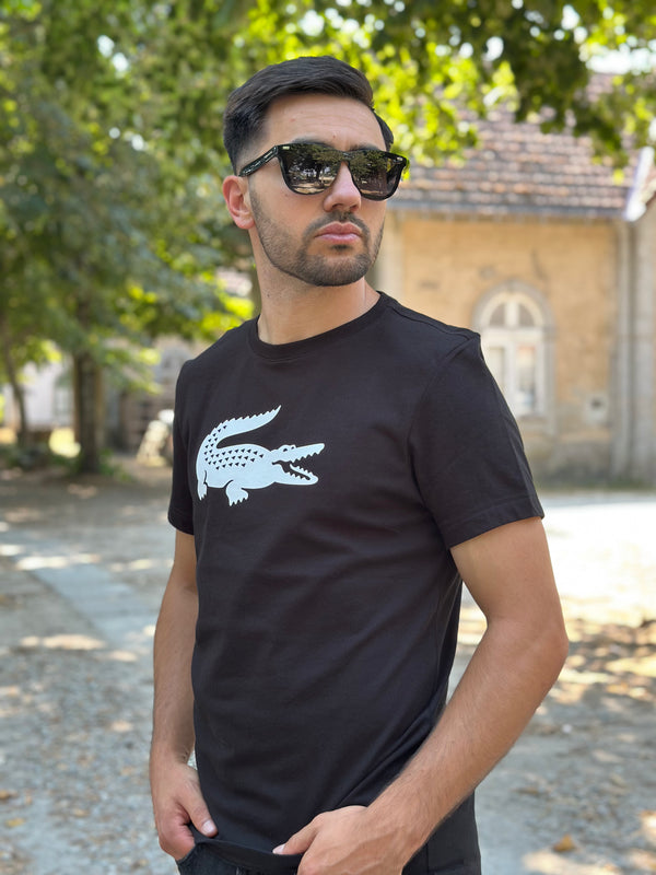 T-Shirt Lacoste Preta Homem