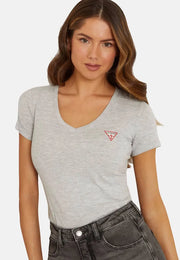 T-shirt Guess Cinzenta Gola V