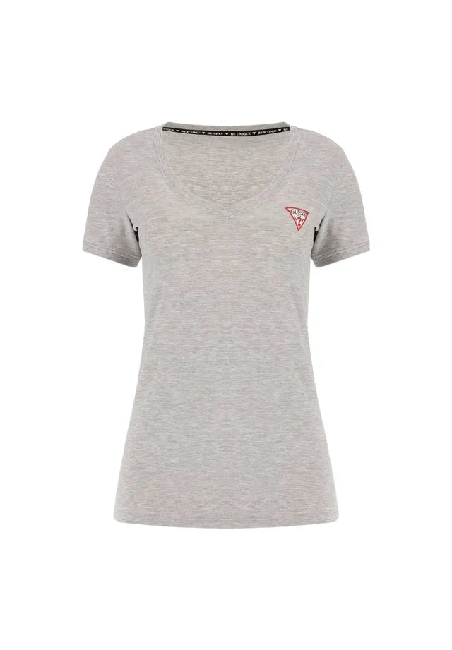 T-shirt Guess Cinzenta Gola V