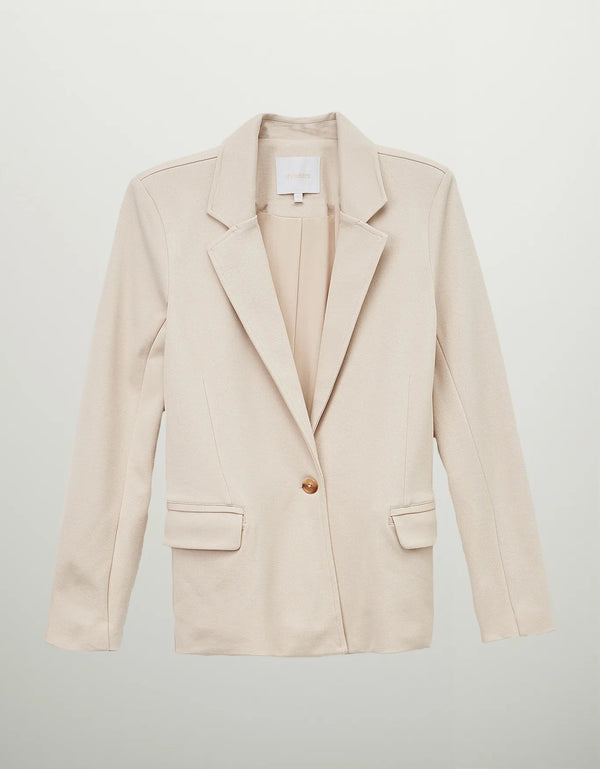Blazer Areia Shoulder de Mulher