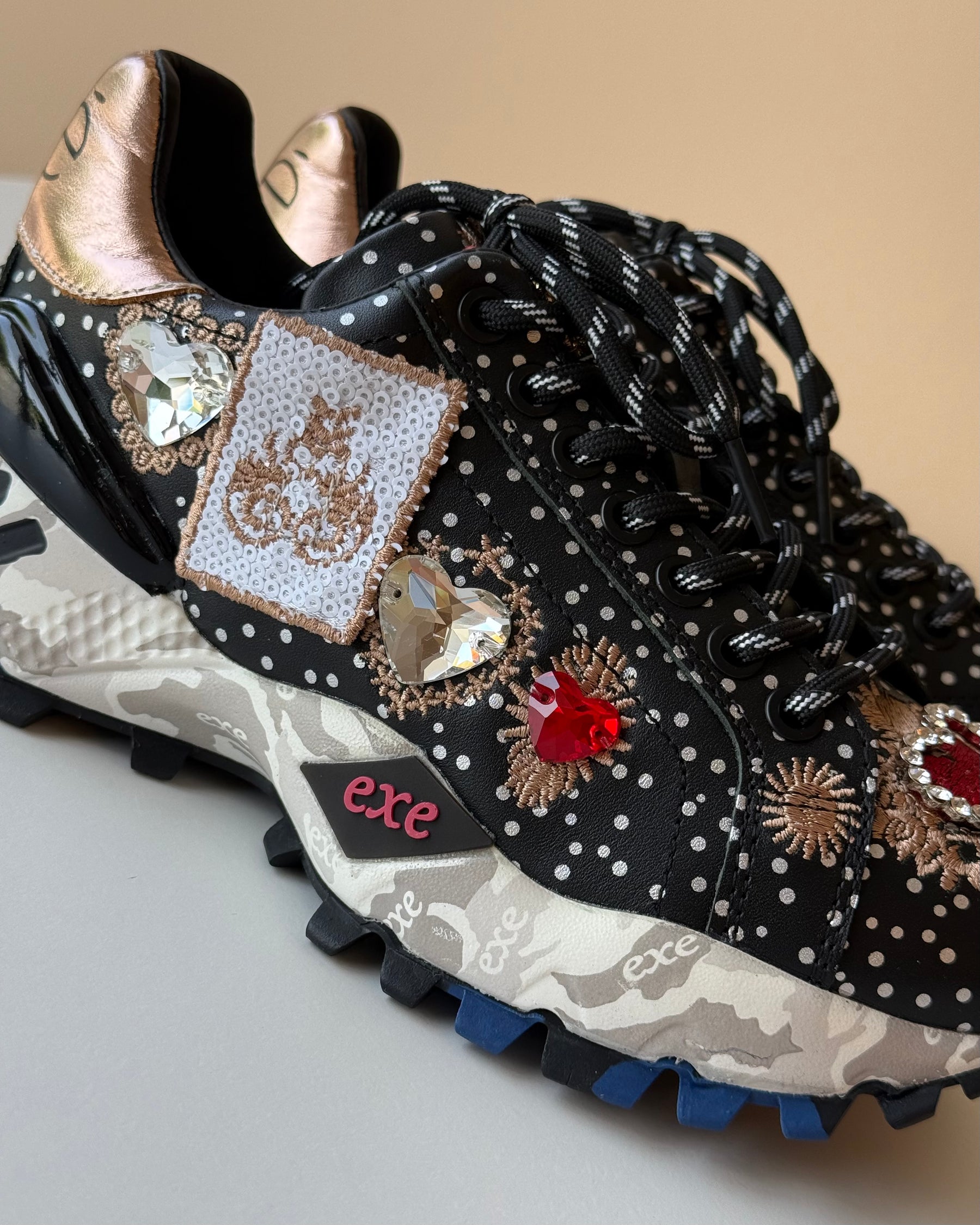 SAPATILHAS EXE BLACK/CHAMPAGNE