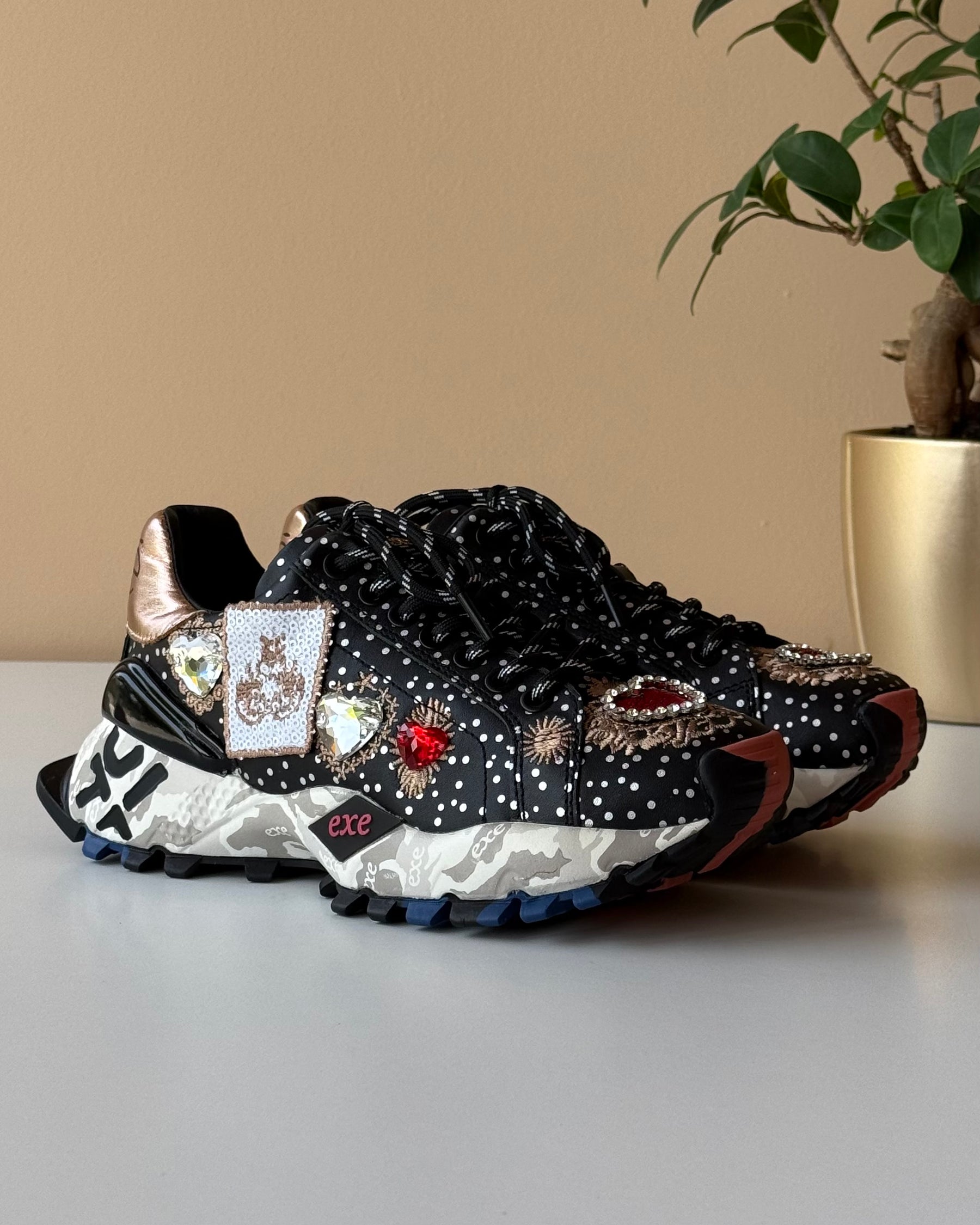 SAPATILHAS EXE BLACK/CHAMPAGNE