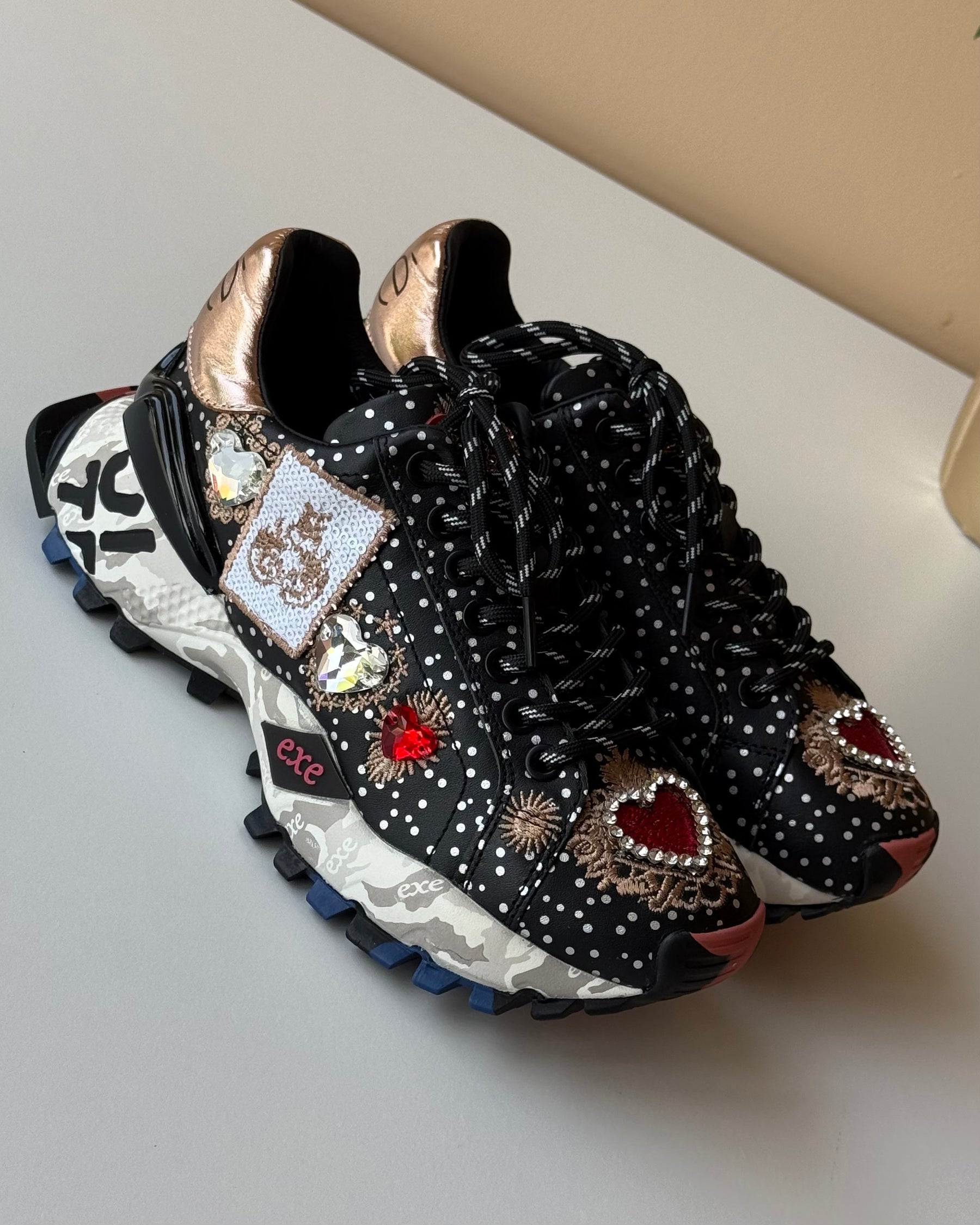 SAPATILHAS EXE BLACK/CHAMPAGNE