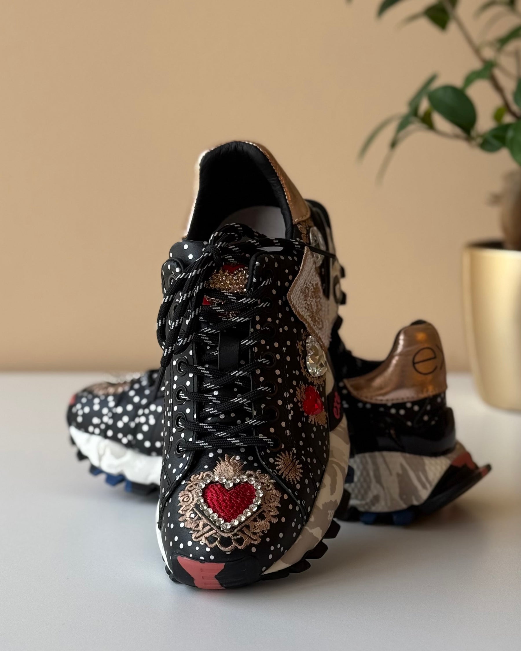 SAPATILHAS EXE BLACK/CHAMPAGNE