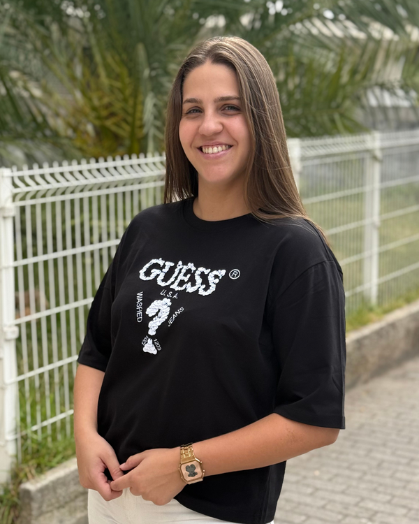 T-Shirt Preta Guess