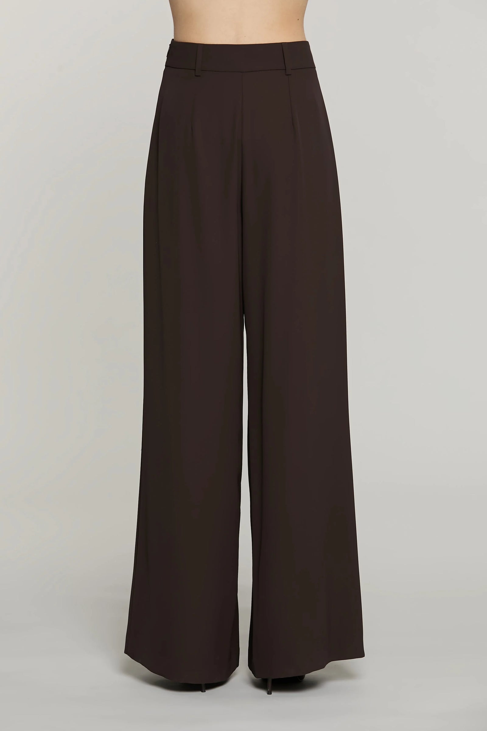 Pantalonas ROIEM de Cintura Alta com Cinto e Pregas