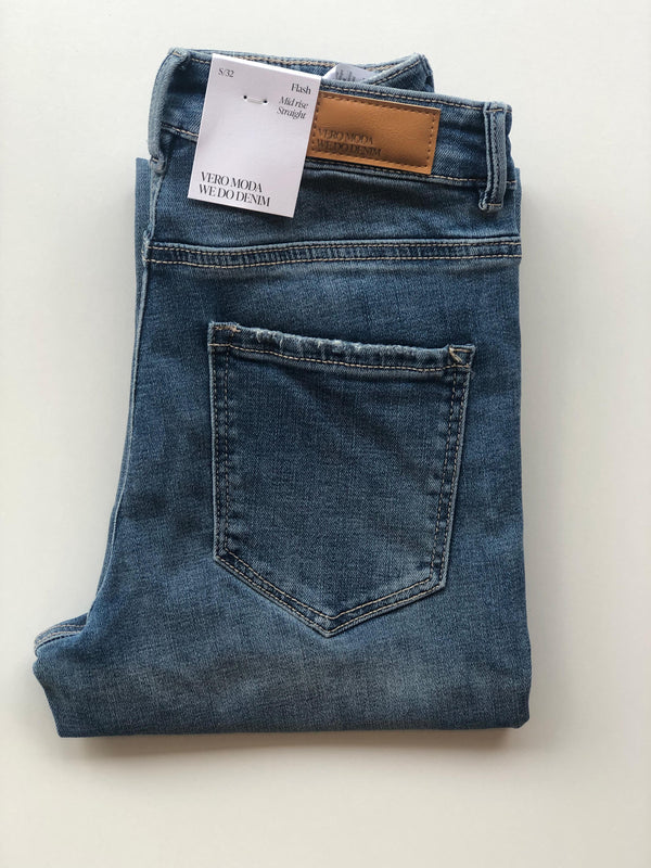 Calças Vero Moda Mid Rise Straight
