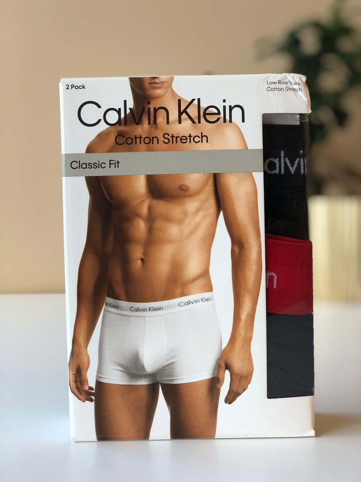 Pack 2 Boxers Calvin Klein Cotton Stretch Classic Fit – Velluto