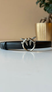 Pinko 'Love Berry Belt' Black