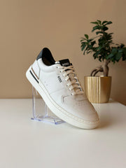 Boss Leather Trainers with Logo Details