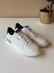 Boss Leather Trainers with Logo Details