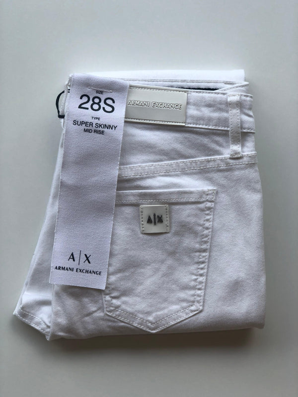 Calças Armani Exchange Super Skinny Mid Rise