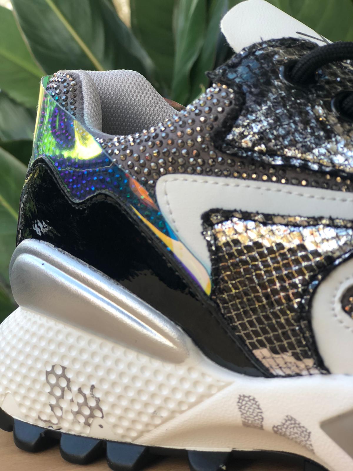 Sapatilhas Exé Black Silver