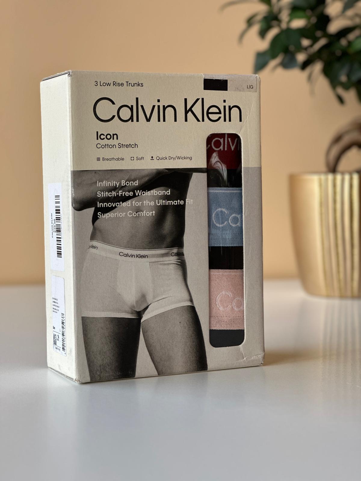 Pack 3 Boxers Calvin Klein Icon Cotton Stretch