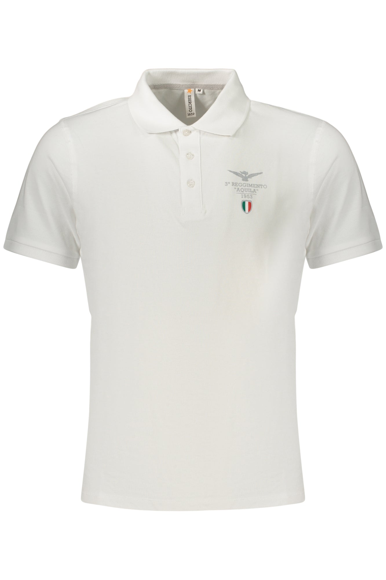 POLO EM ALGODÃO ACCADEMIA MILITARE HOMEM BRANCO