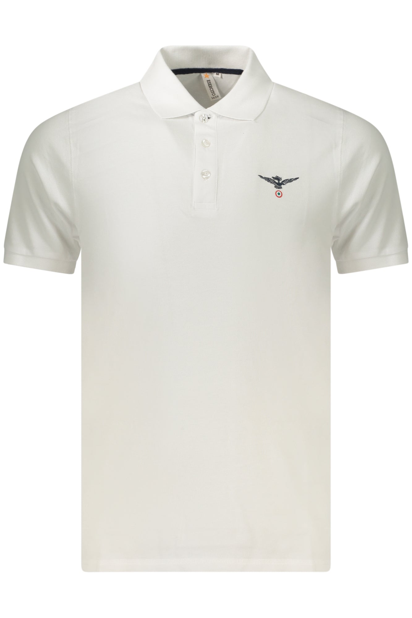 POLO EM ALGODÃO ACCADEMIA MILITARE HOMEM BRANCO