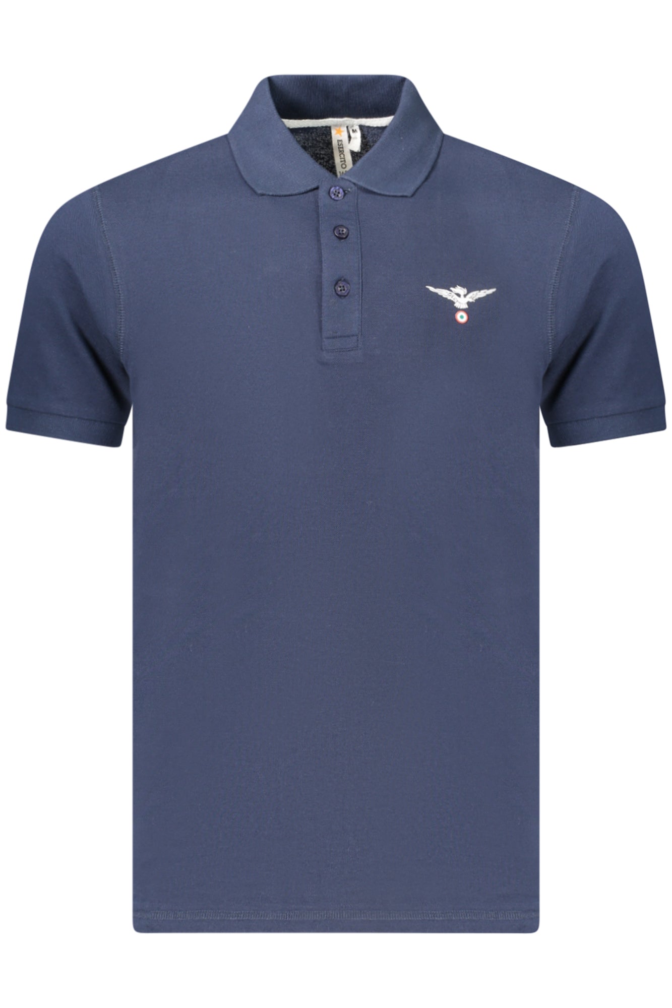 POLO EM ALGODÃO ACCADEMIA MILITARE HOMEM AZUL