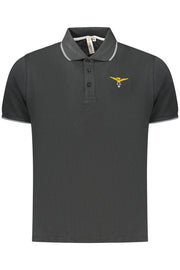 POLO EM ALGODÃO ACCADEMIA MILITARE HOMEM PRETO