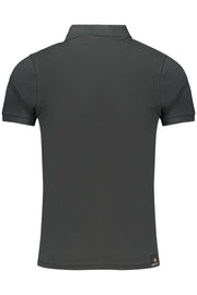 POLO EM ALGODÃO ACCADEMIA MILITARE HOMEM PRETO