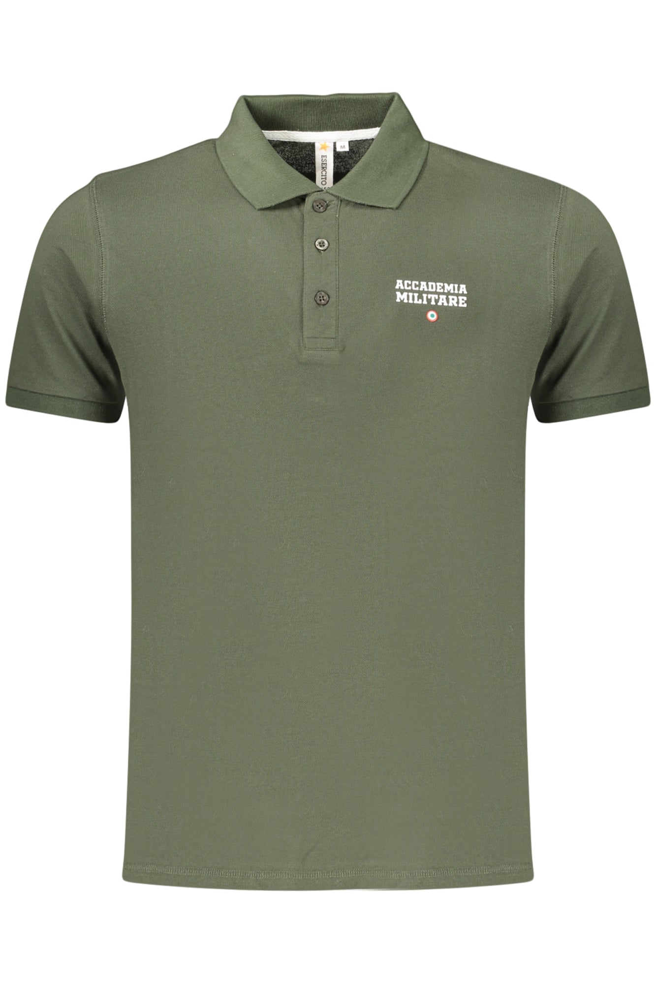 POLO EM ALGODÃO ACCADEMIA MILITARE HOMEM VERDE