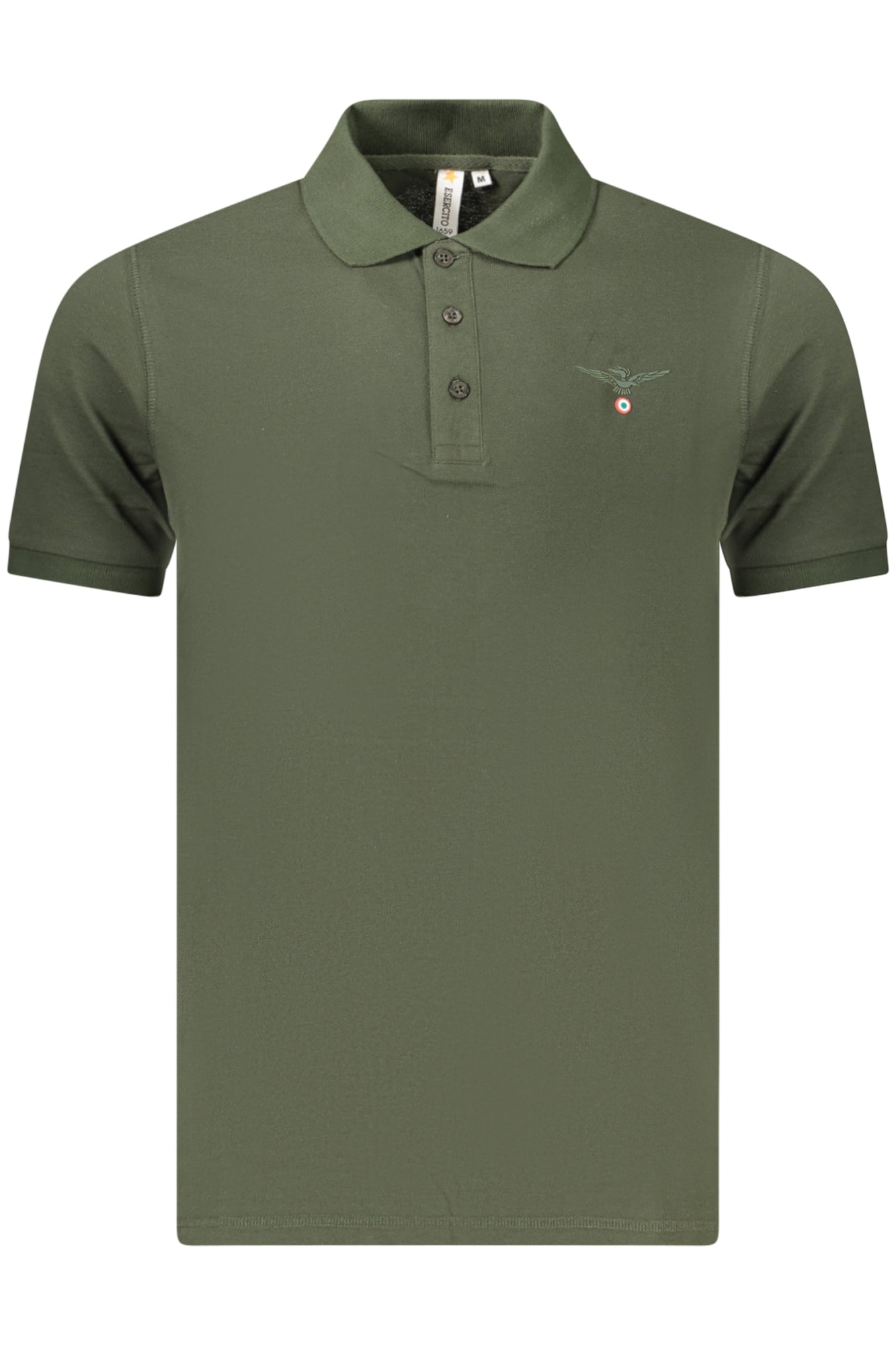 POLO EM ALGODÃO ACCADEMIA MILITARE HOMEM VERDE