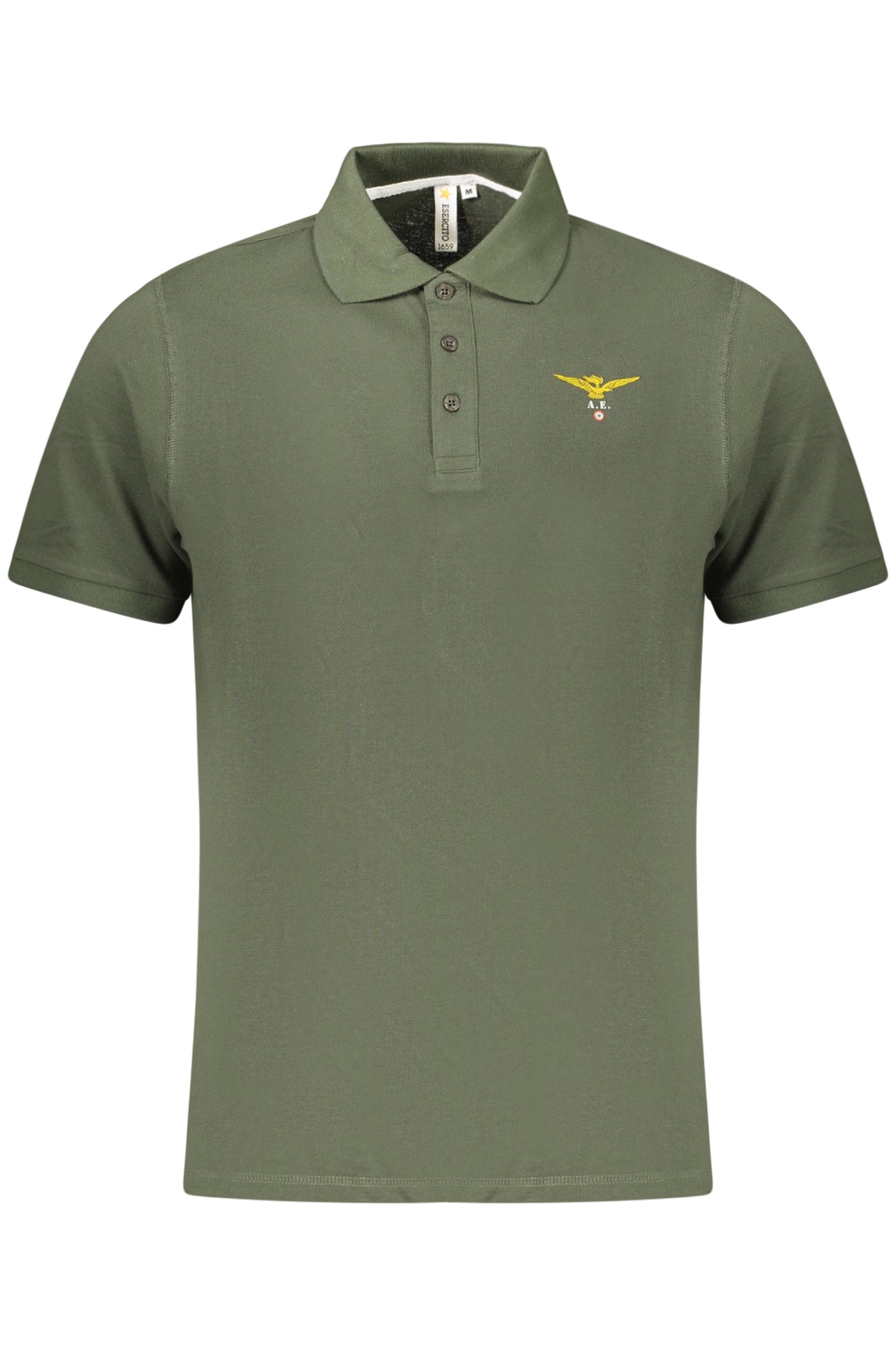 POLO EM ALGODÃO ACCADEMIA MILITARE HOMEM VERDE