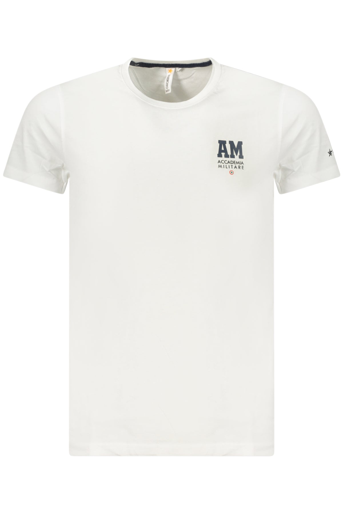 T-SHIRT EM ALGODÃO ACCADEMIA MILITARE HOMEM BRANCA
