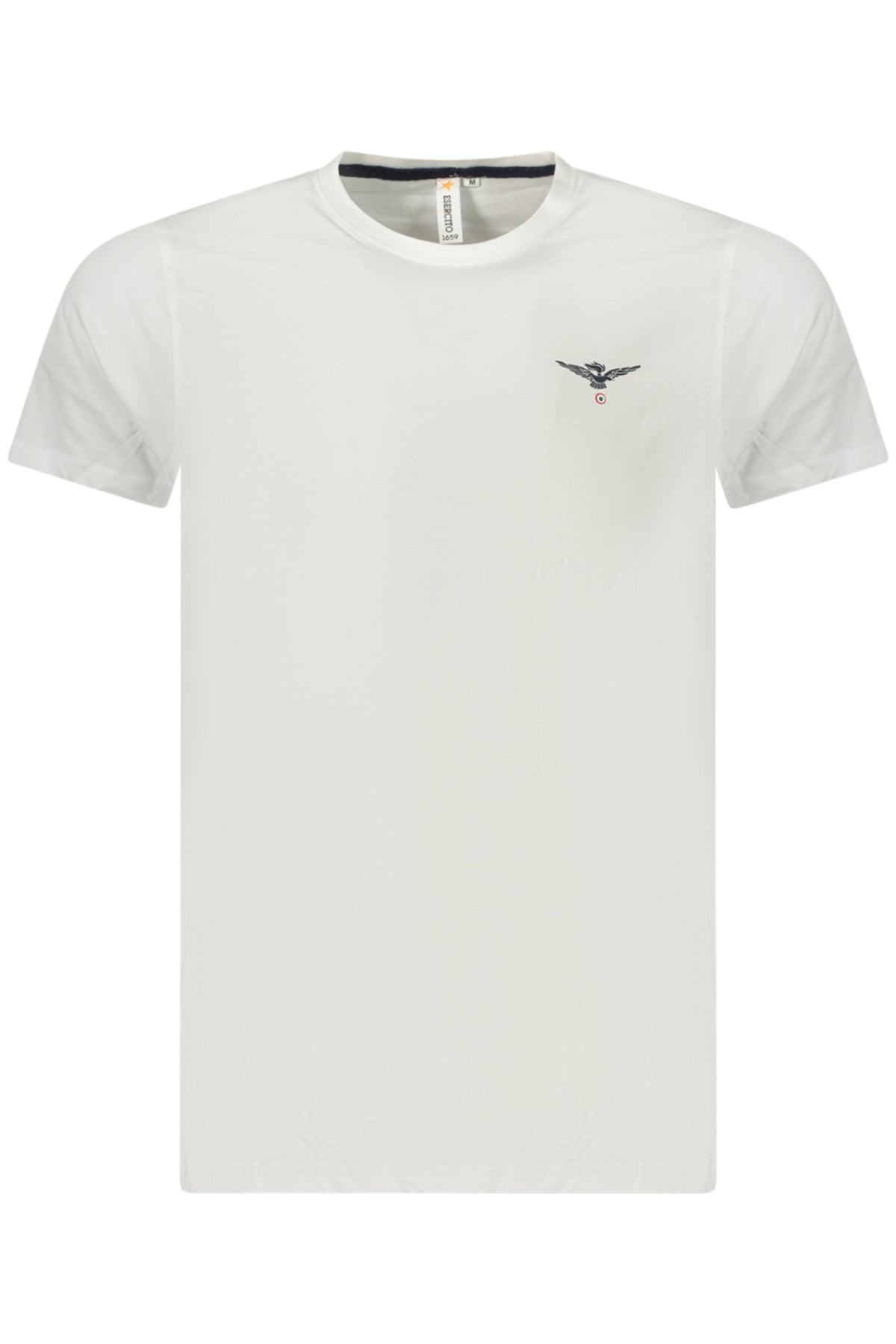 T-SHIRT EM ALGODÃO ACCADEMIA MILITARE HOMEM BRANCA
