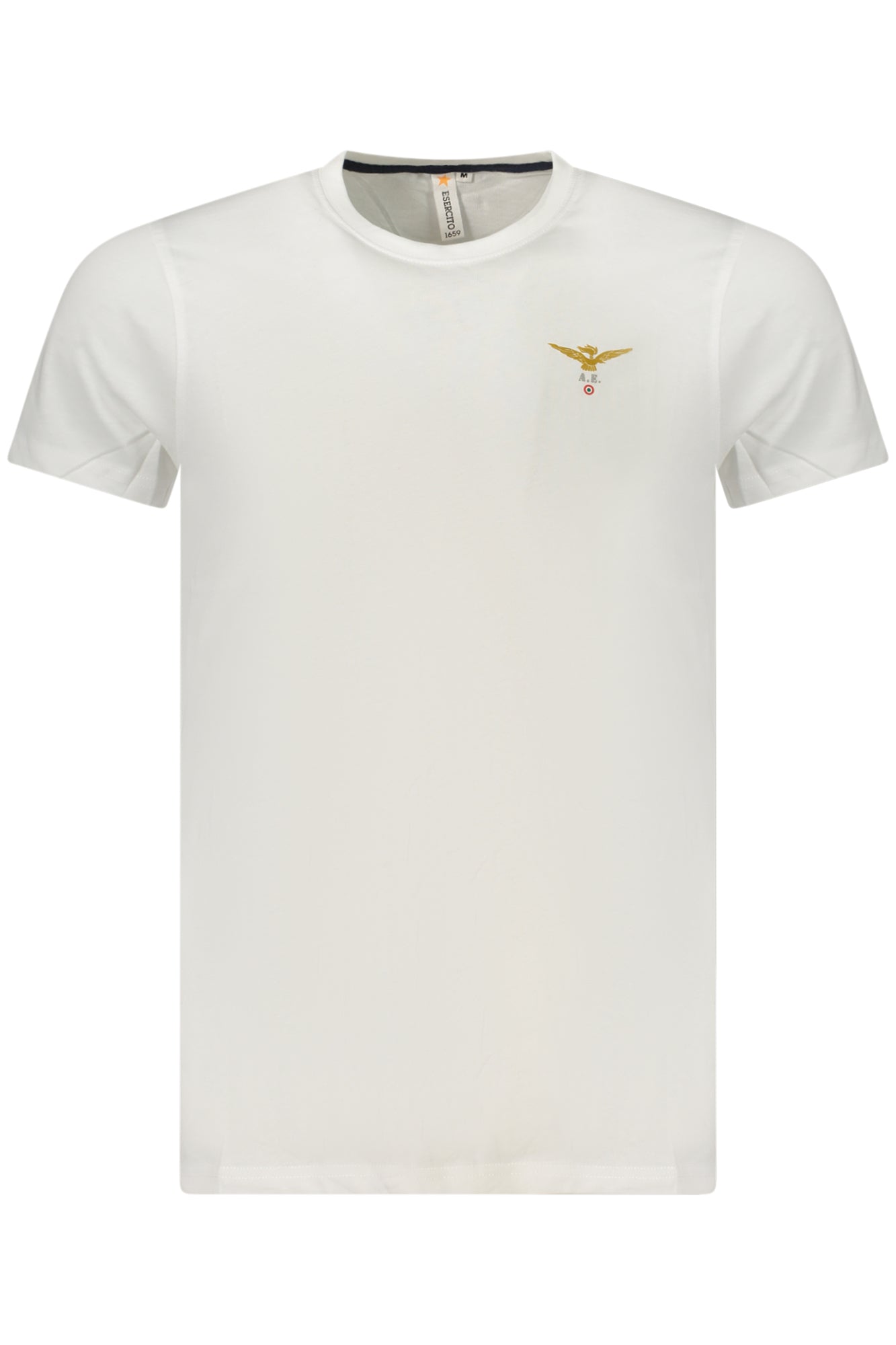 T-SHIRT EM ALGODÃO ACCADEMIA MILITARE HOMEM BRANCA