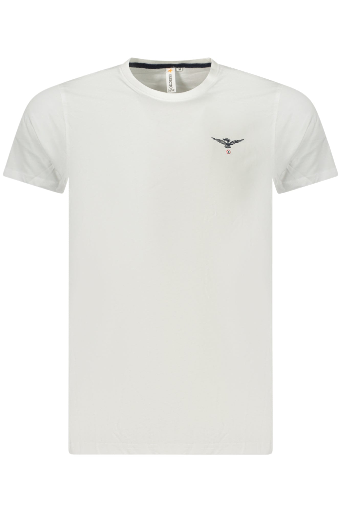 T-SHIRT EM ALGODÃO ACCADEMIA MILITARE HOMEM BRANCA