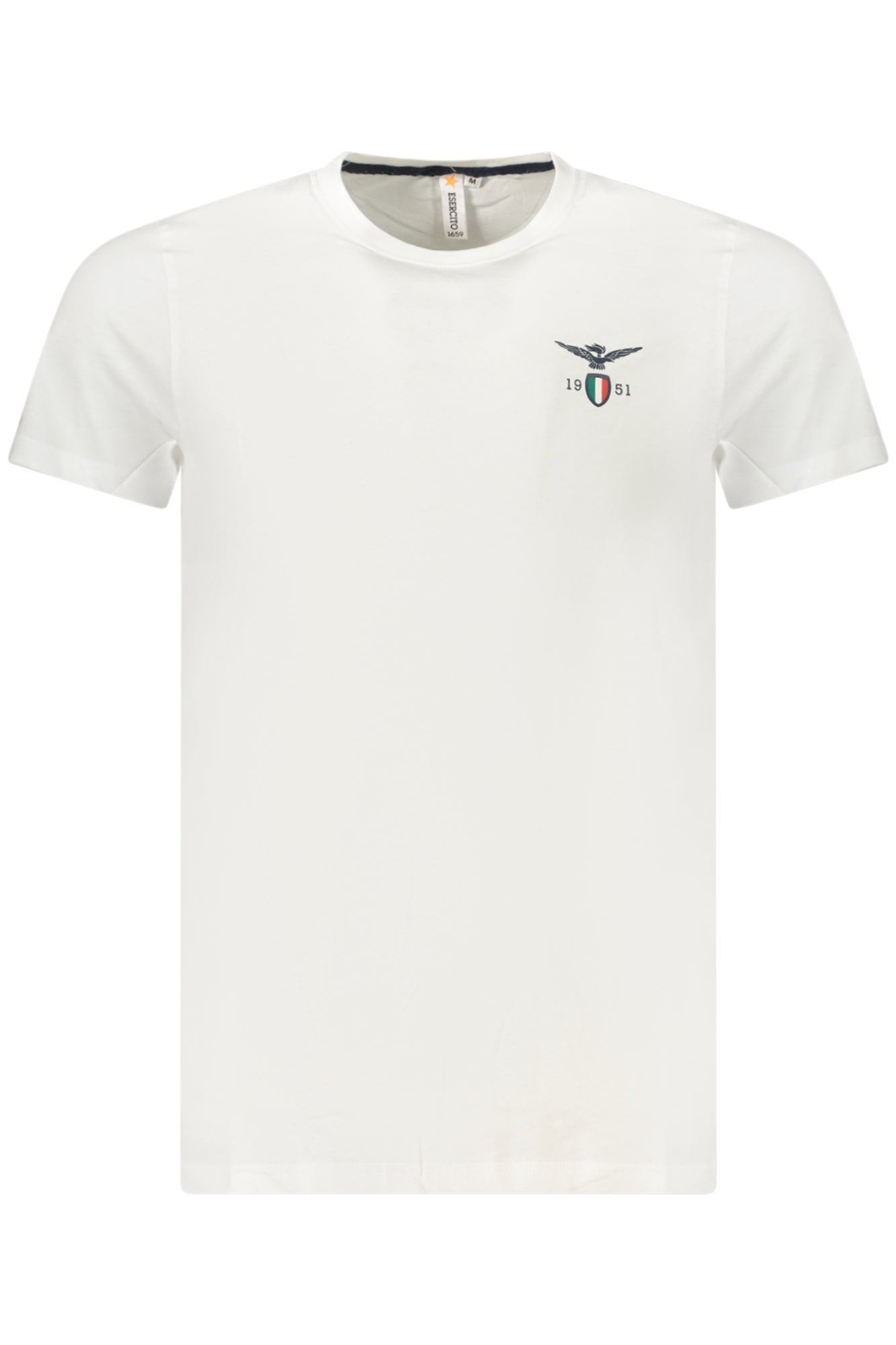 T-SHIRT EM ALGODÃO ACCADEMIA MILITARE HOMEM BRANCA
