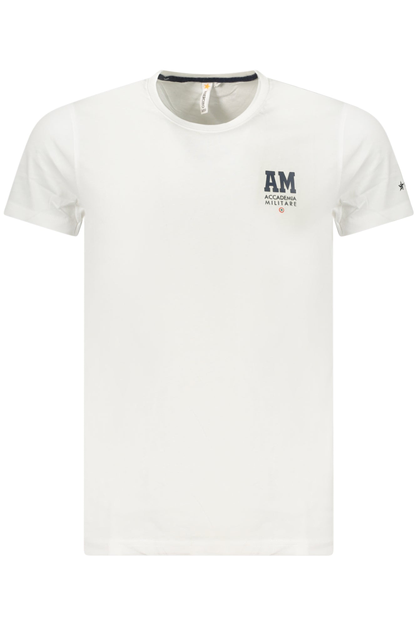T-SHIRT EM ALGODÃO ACCADEMIA MILITARE HOMEM BRANCA
