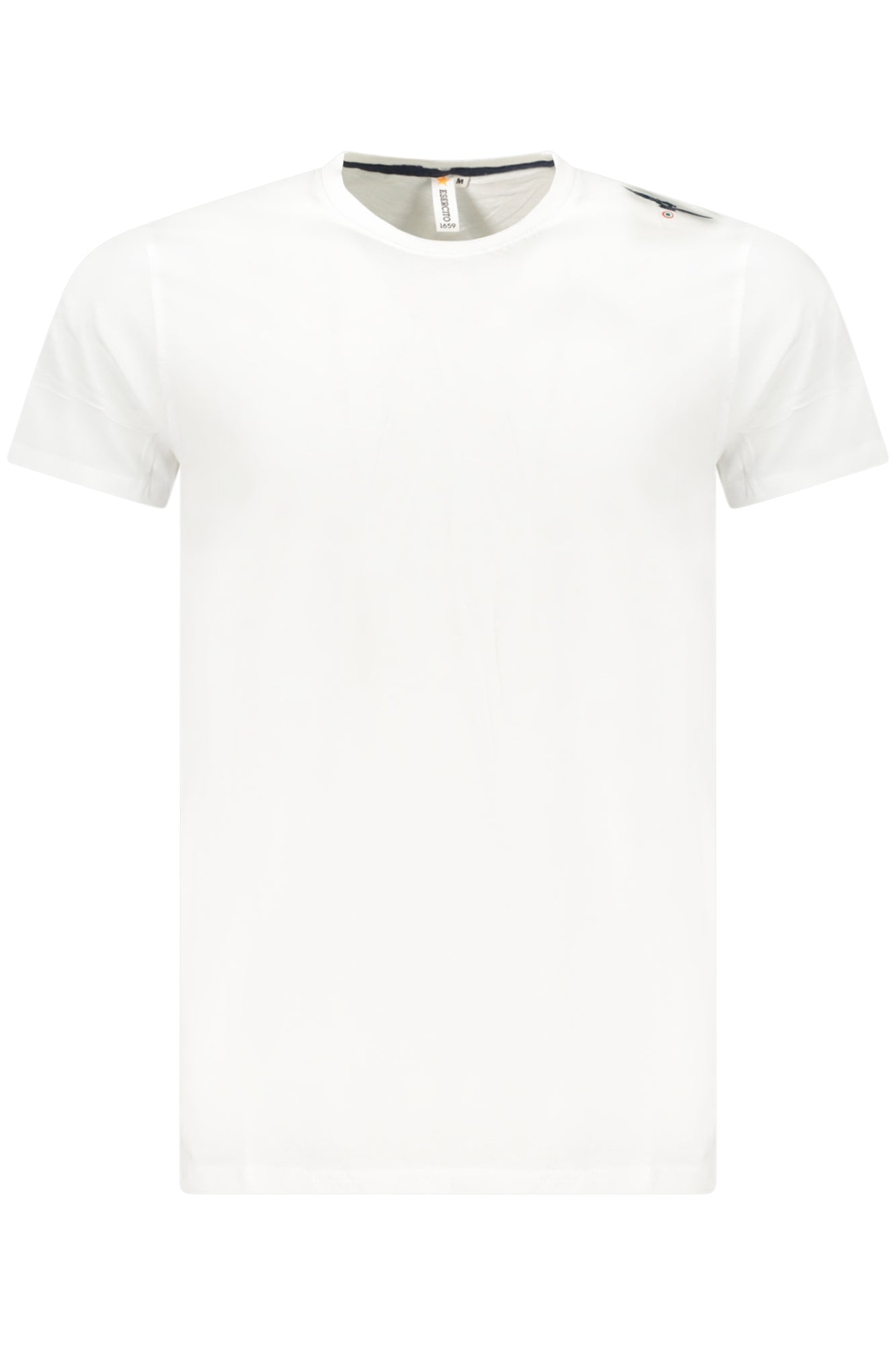 T-SHIRT EM ALGODÃO ACCADEMIA MILITARE HOMEM BRANCA
