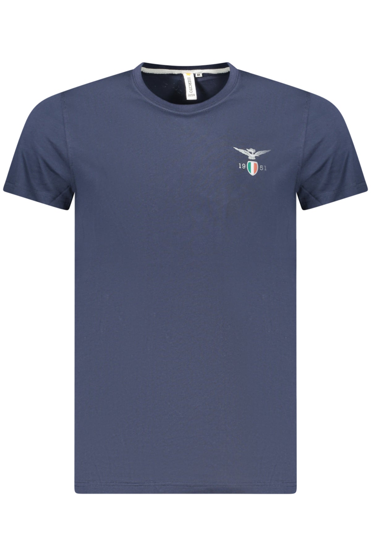 T-SHIRT EM ALGODÃO ACCADEMIA MILITARE HOMEM AZUL