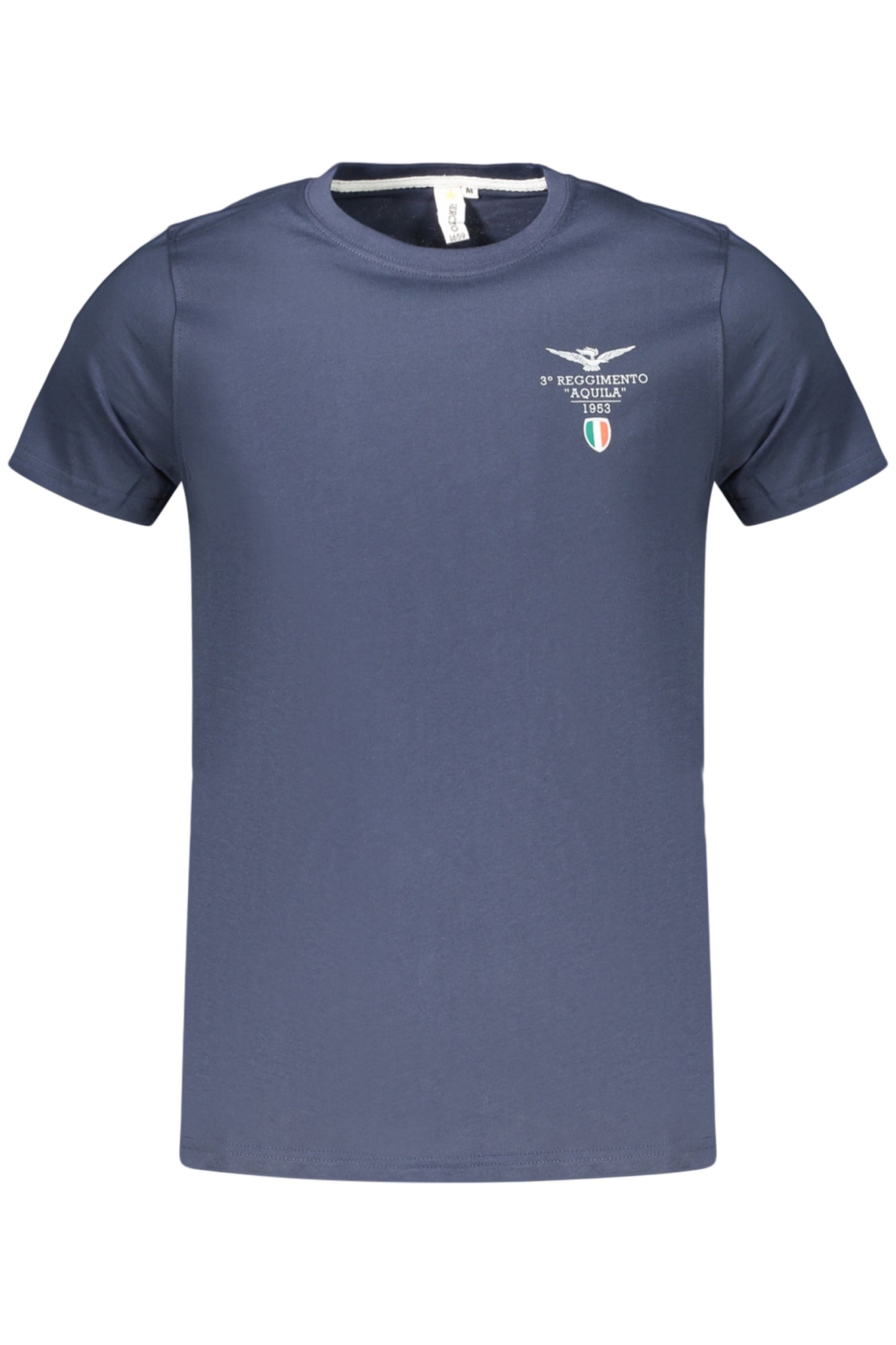 T-SHIRT EM ALGODÃO ACCADEMIA MILITARE HOMEM AZUL