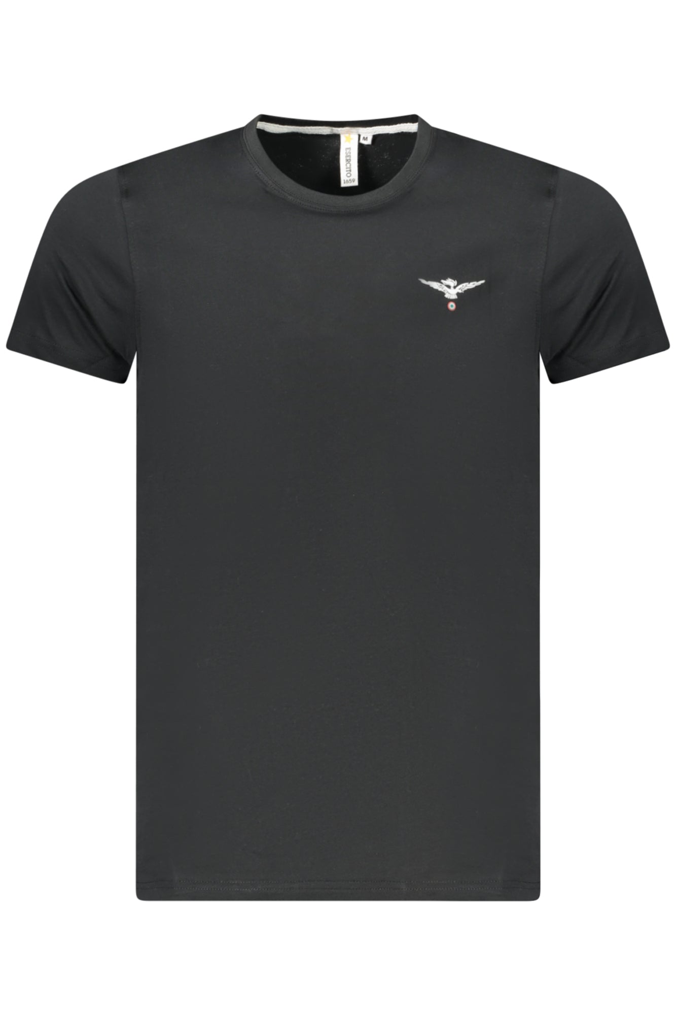 T-SHIRT EM ALGODÃO ACCADEMIA MILITARE HOMEM PRETA