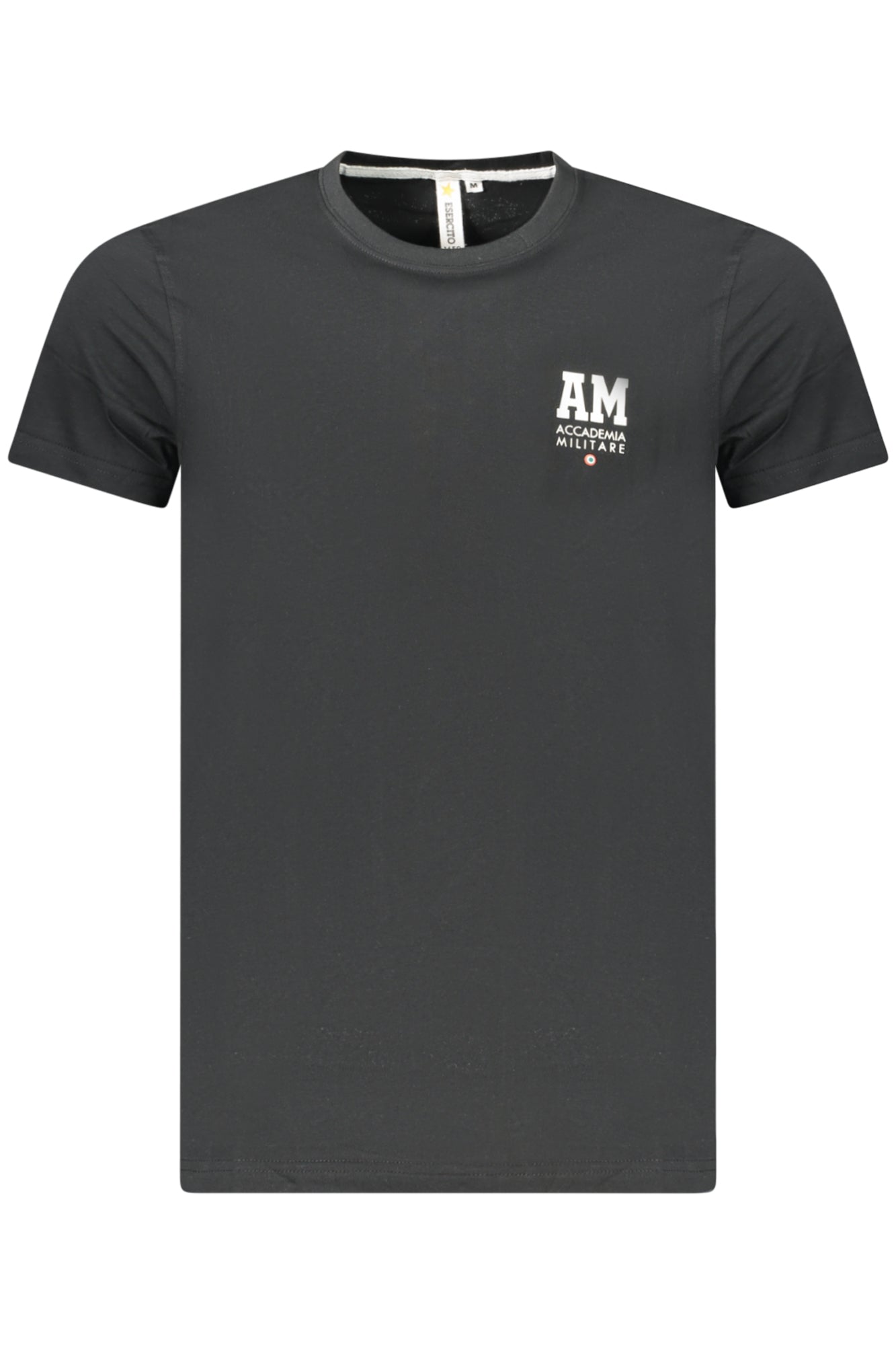 T-SHIRT EM ALGODÃO ACCADEMIA MILITARE HOMEM PRETA
