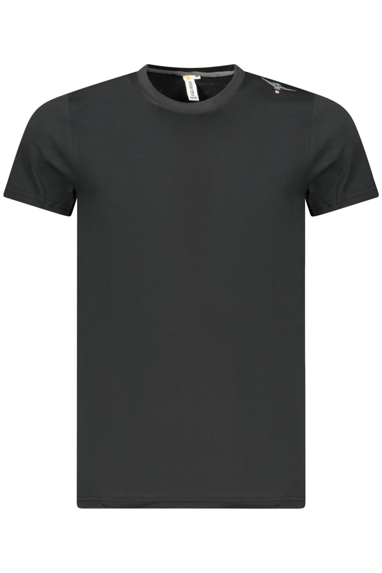 T-SHIRT EM ALGODÃO ACCADEMIA MILITARE HOMEM PRETA