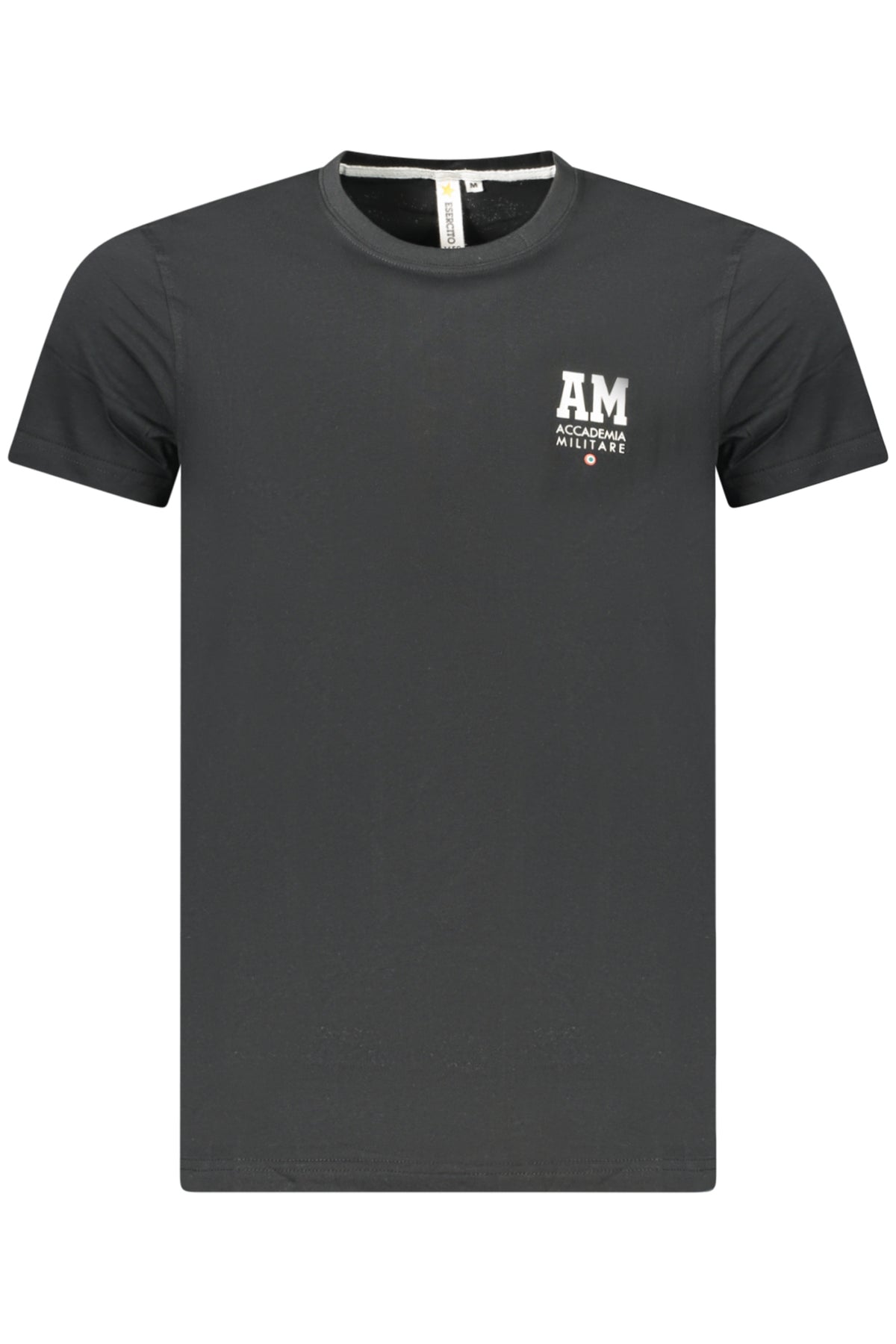 T-SHIRT EM ALGODÃO ACCADEMIA MILITARE HOMEM PRETA