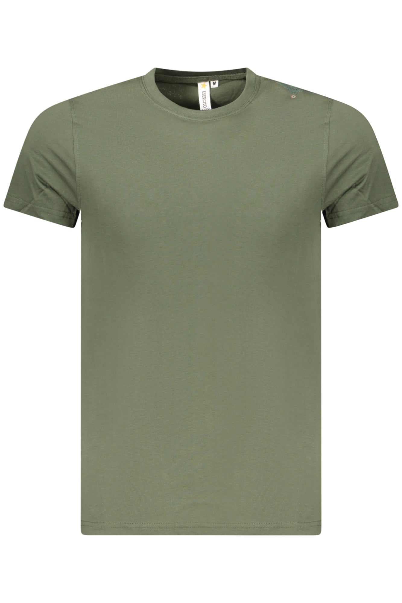 T-SHIRT EM ALGODÃO ACCADEMIA MILITARE HOMEM VERDE