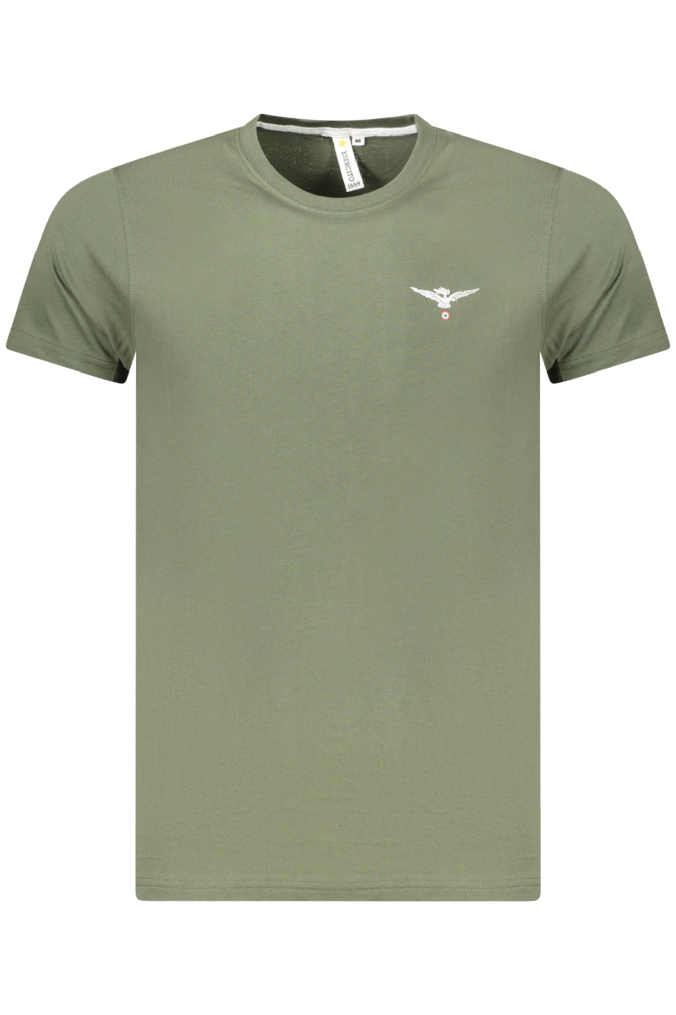 T-SHIRT EM ALGODÃO ACCADEMIA MILITARE HOMEM VERDE