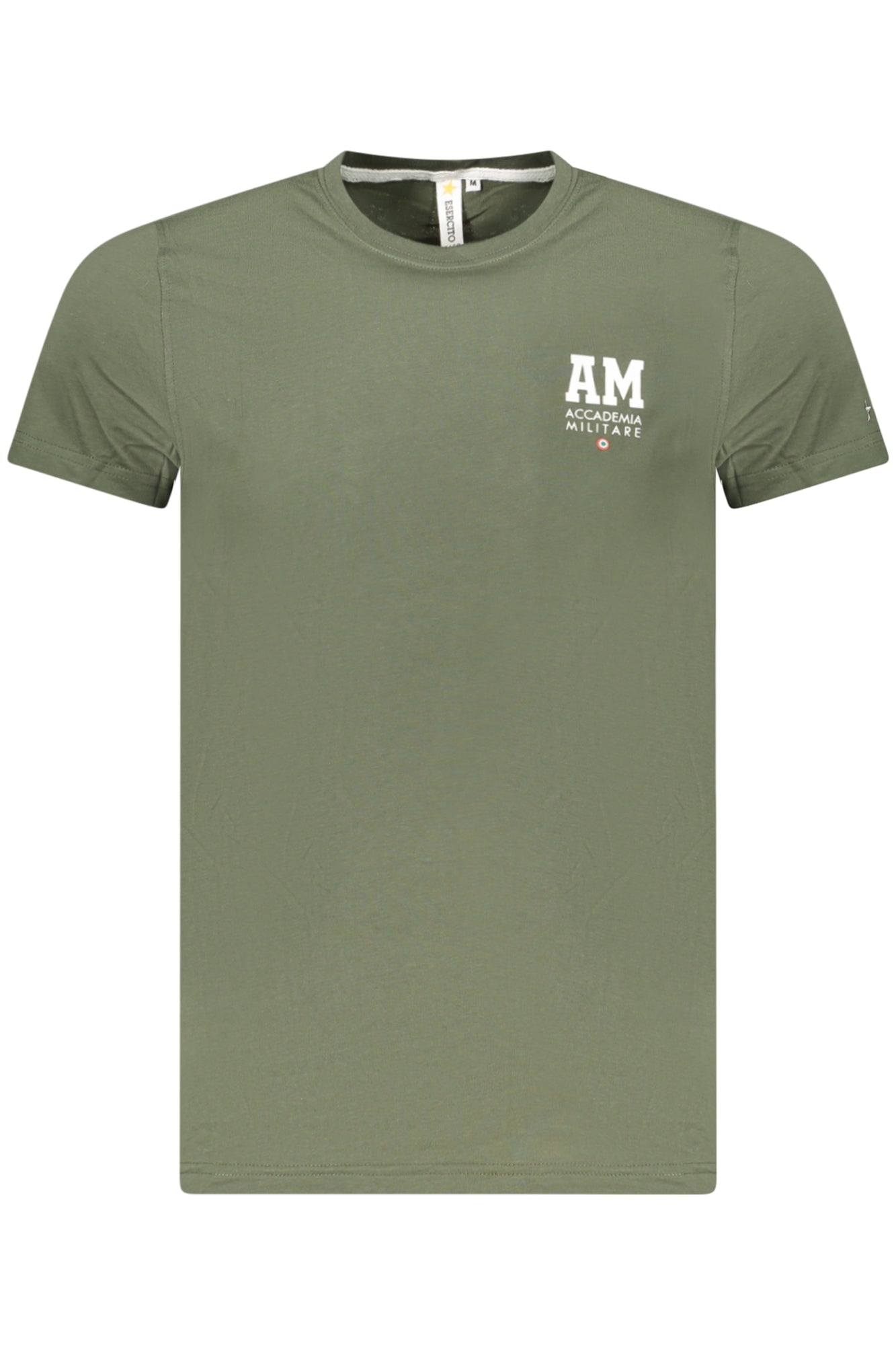 T-SHIRT EM ALGODÃO ACCADEMIA MILITARE HOMEM VERDE