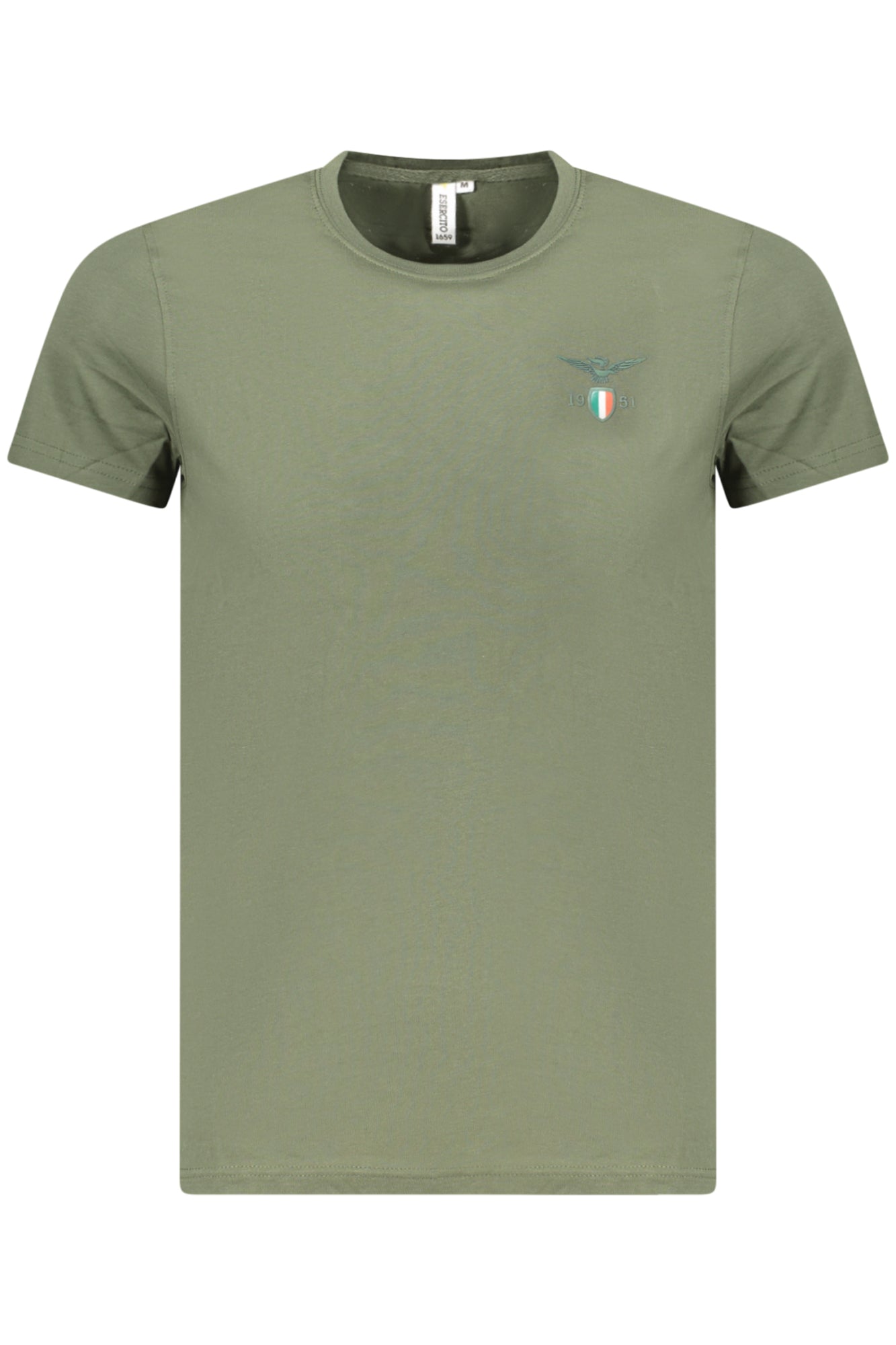 T-SHIRT EM ALGODÃO ACCADEMIA MILITARE HOMEM VERDE
