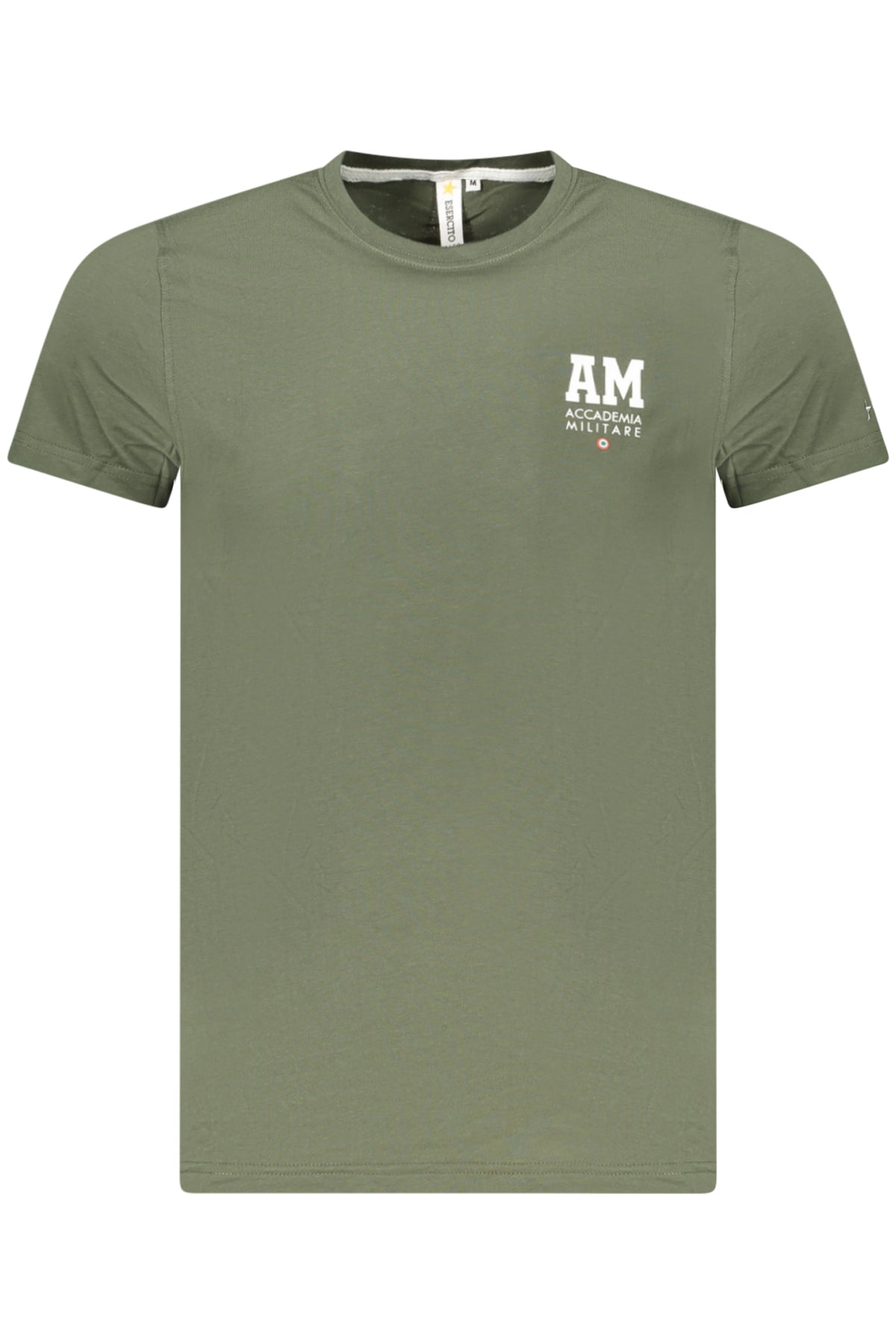 T-SHIRT EM ALGODÃO ACCADEMIA MILITARE HOMEM VERDE