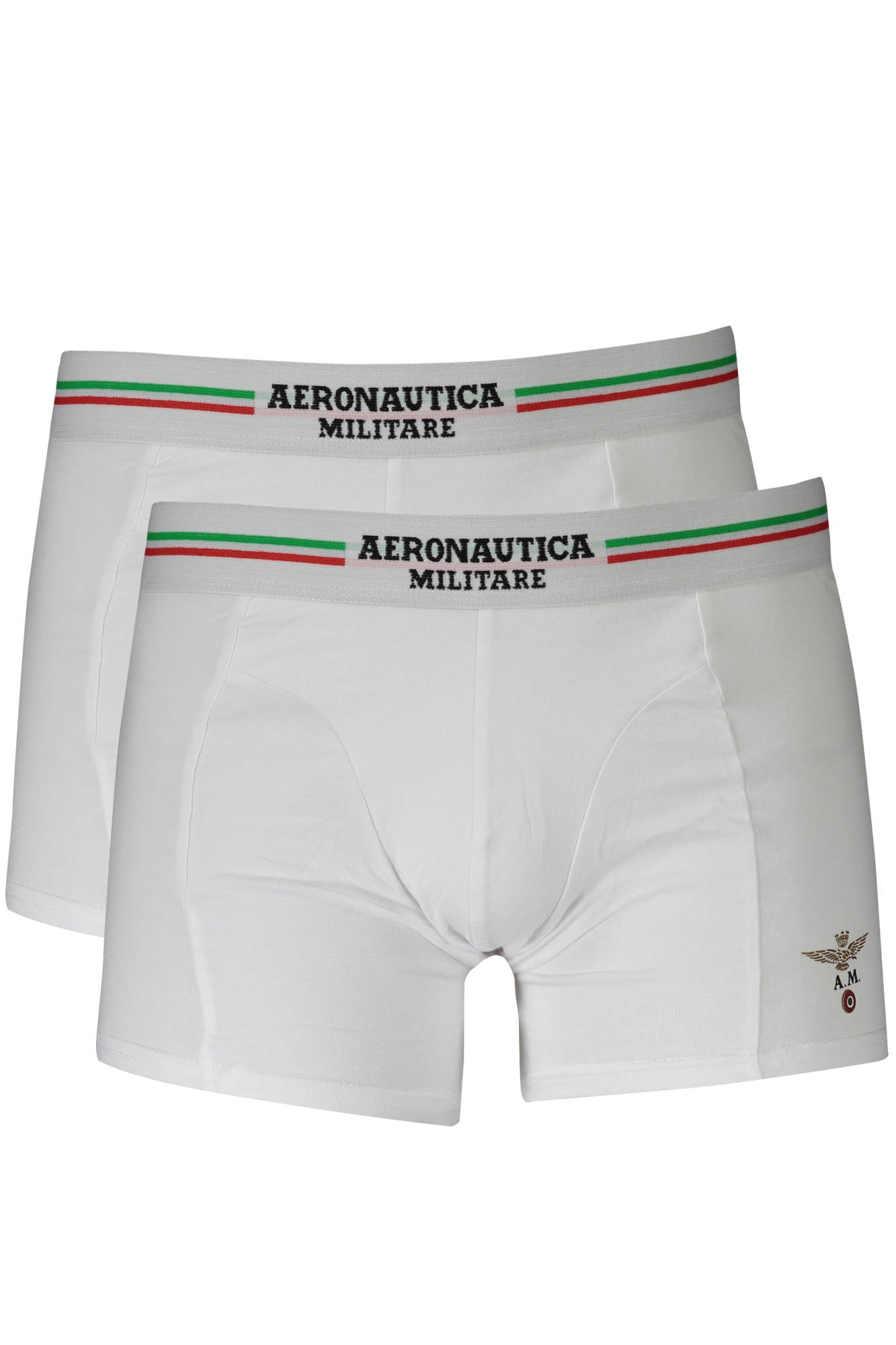 BOXER BRANCO DO HOMEM DA AERONAVE MILITAR